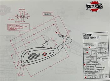 MARMITTA PIAGGIO VESPA 50 ET2-VESPA 50 LX -SITOPLUS