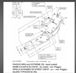 MARMITTA APRILIA SCARABEO 50 2T (MOT.PIAGGIO) -SITO