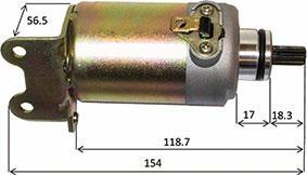 MOTORINO AVV.TO APRILIA 125/150/200 SCARABEO/LEONARDO ROTAX-